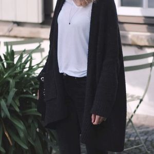 Black cardigan